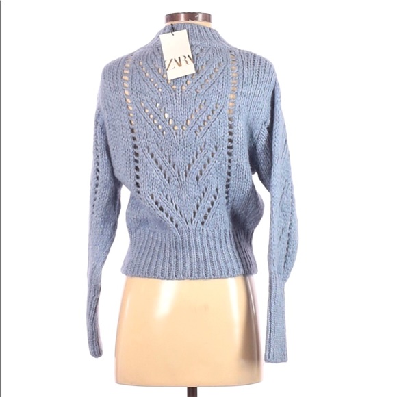 NWT light blue Zara sweater - Picture 2 of 2
